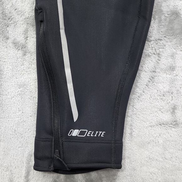 Pearl Izumi Pants Womens M Black Fleece Lined Cycling Softshell Zip Hem Winter - Picture 6 of 15